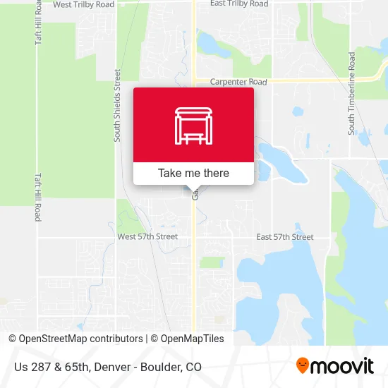Us 287 & 65th map