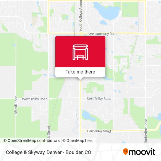 College & Skyway map