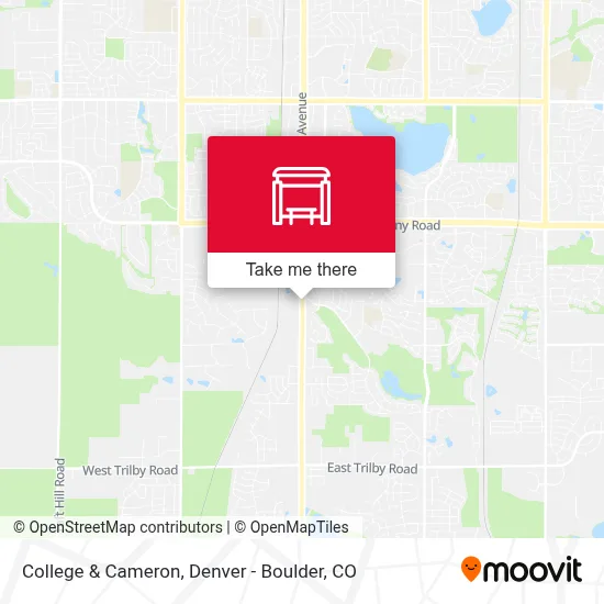 College & Cameron map