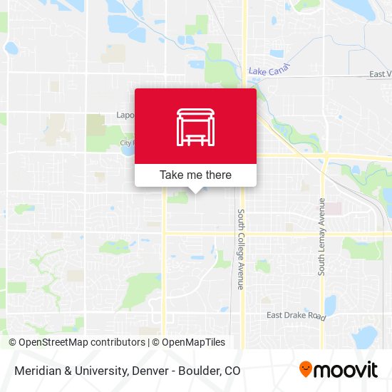 Meridian & University map