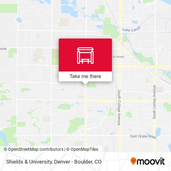 Shields & University map