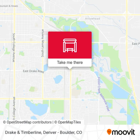 Drake & Timberline map