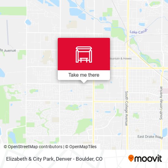 Elizabeth & City Park map