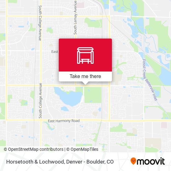 Horsetooth & Lochwood map