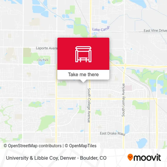 University & Libbie Coy map