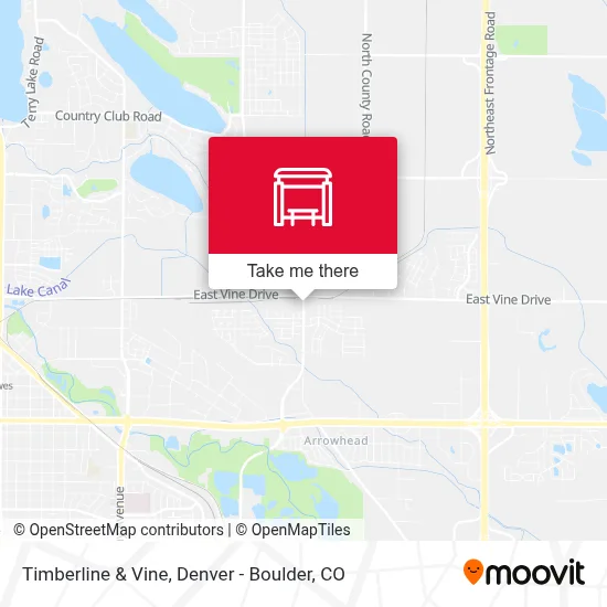 Timberline & Vine map