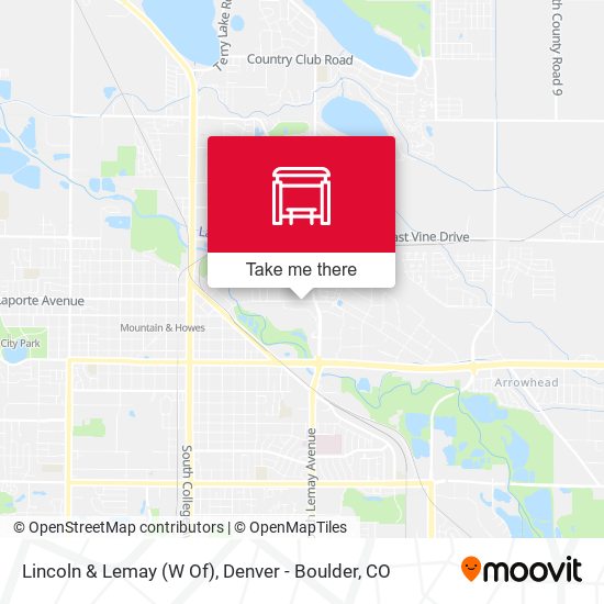 Lincoln & Lemay (W Of) map