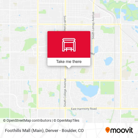 Foothills Mall (Main) map