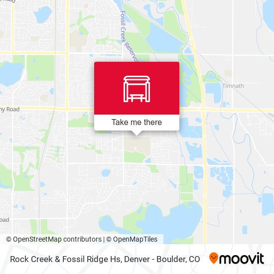 Rock Creek & Fossil Ridge Hs map