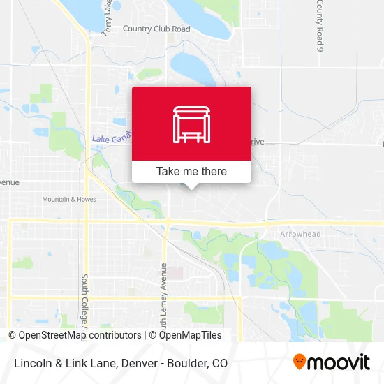 Lincoln & Link Lane map