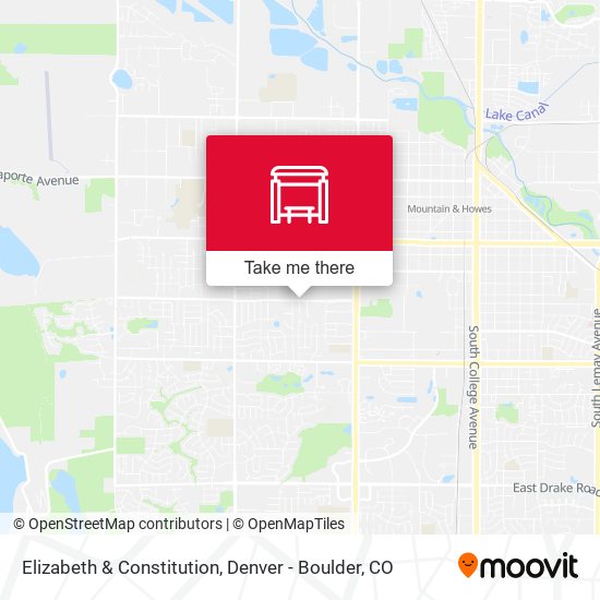 Elizabeth & Constitution map