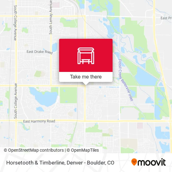 Horsetooth & Timberline map