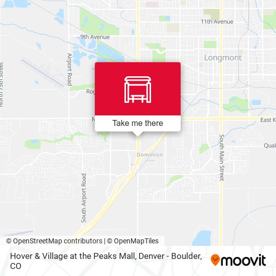 Hover & Village at the Peaks Mall map