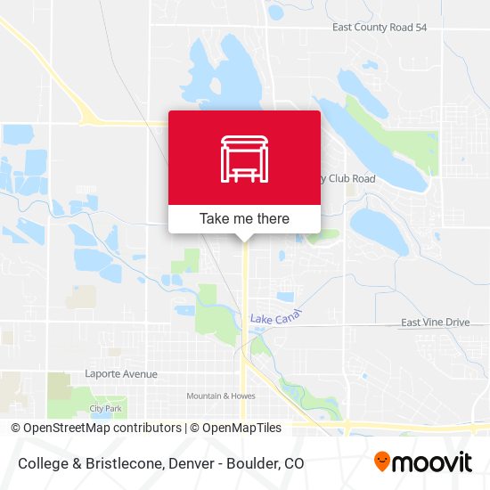 College & Bristlecone map