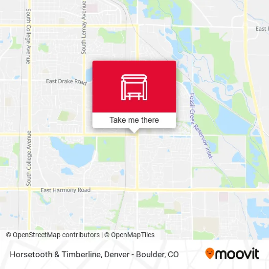 Horsetooth & Timberline map