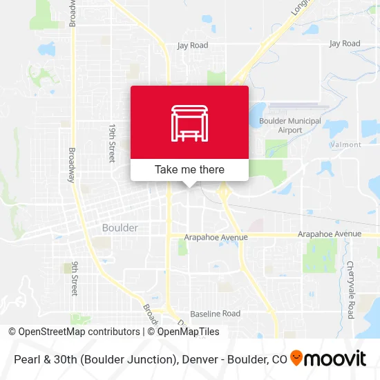 Pearl & 30th (Boulder Junction) map