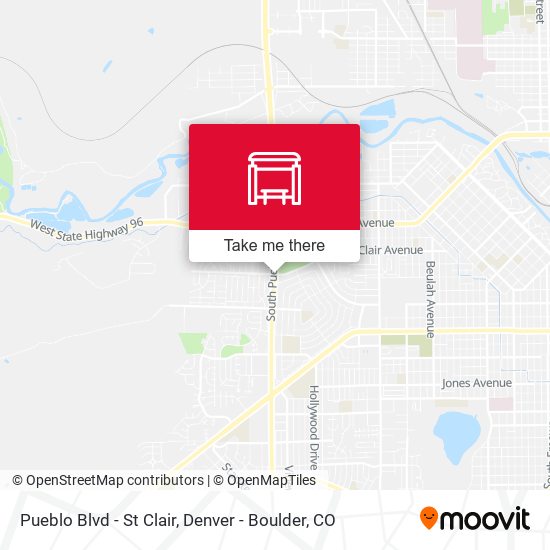 Pueblo Blvd  -  St Clair map