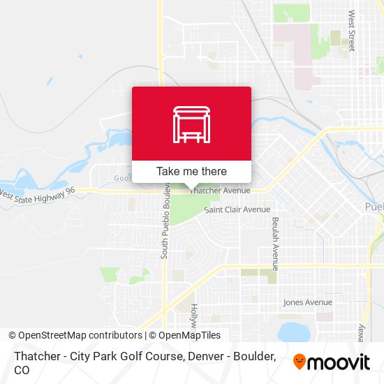 Thatcher  -  City Park Golf Course map