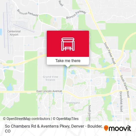 So Chambers Rd & Aventerra Pkwy map