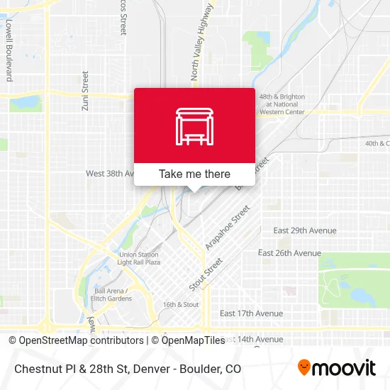 Chestnut Pl & 28th St map