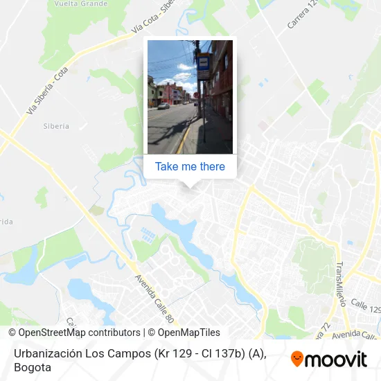 Mapa de Urbanización Los Campos (Kr 129 - Cl 137b) (A)
