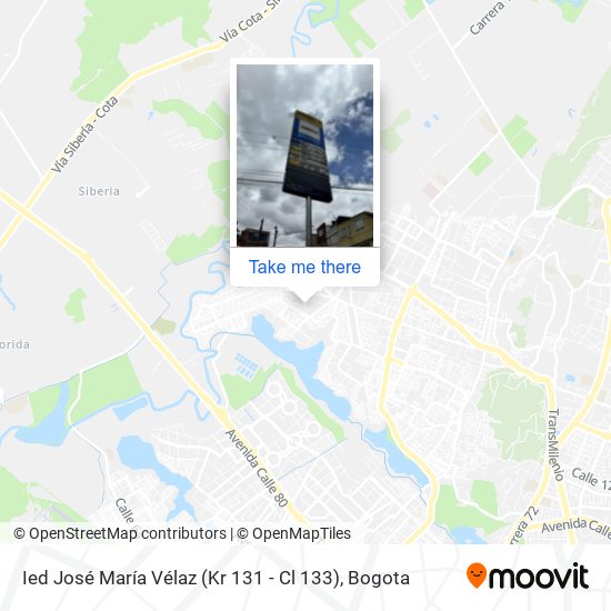 Ied José María Vélaz (Kr 131 - Cl 133) map