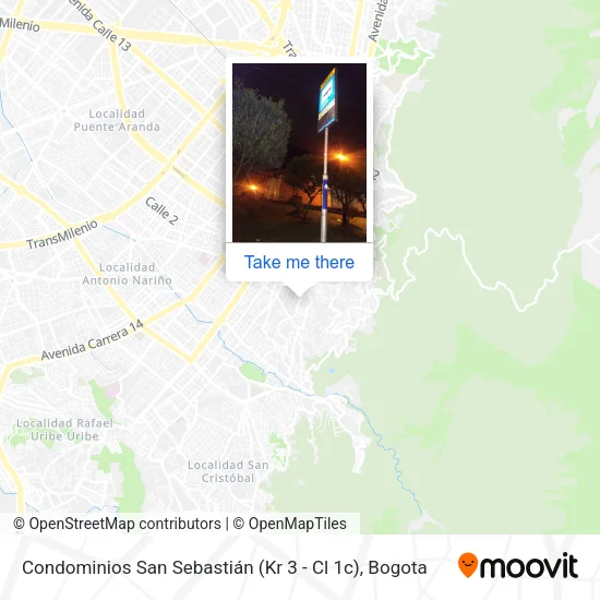 Mapa de Condominios San Sebastián (Kr 3 - Cl 1c)