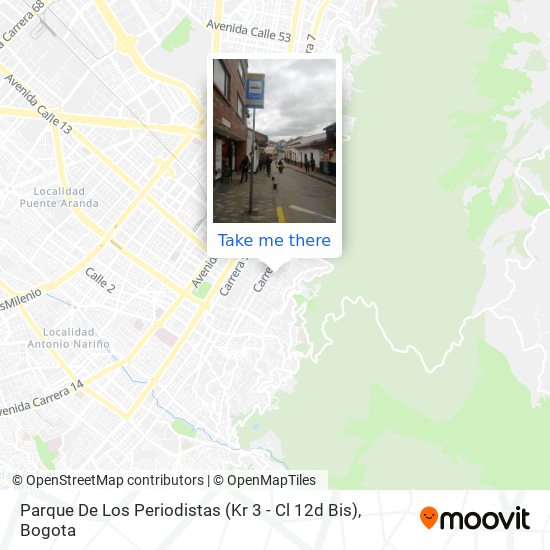 Parque De Los Periodistas (Kr 3 - Cl 12d Bis) map