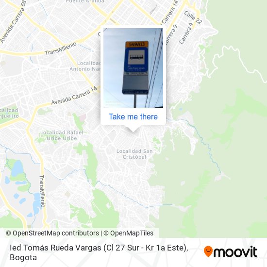 Ied Tomás Rueda Vargas (Cl 27 Sur - Kr 1a Este) map