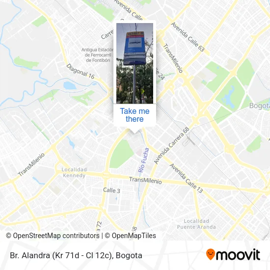 Mapa de Br. Alandra (Kr 71d - Cl 12c)