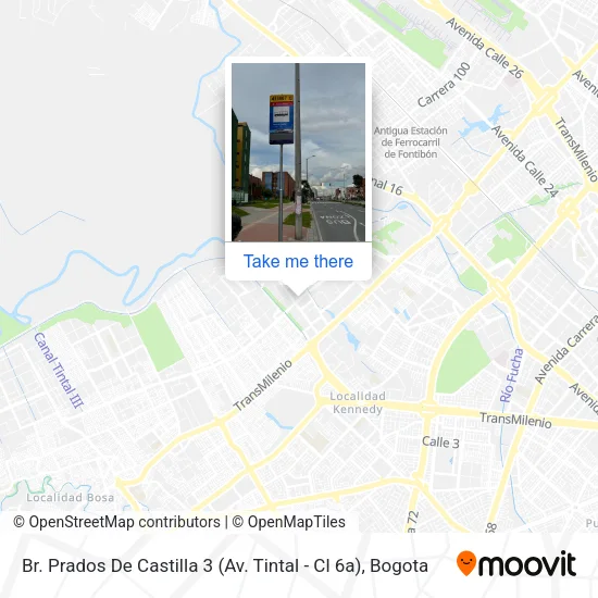 Mapa de Br. Prados De Castilla 3 (Av. Tintal - Cl 6a)