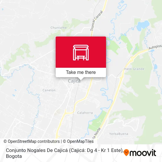 Conjunto Nogales De Cajicá (Cajicá: Dg 4 - Kr 1 Este) map