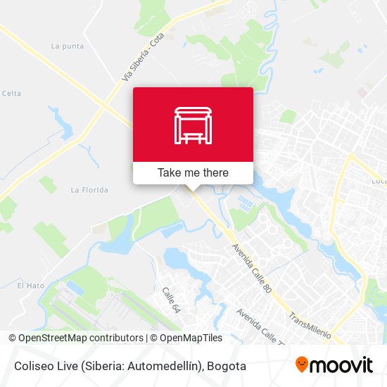 Coliseo Live (Siberia: Automedellín) map