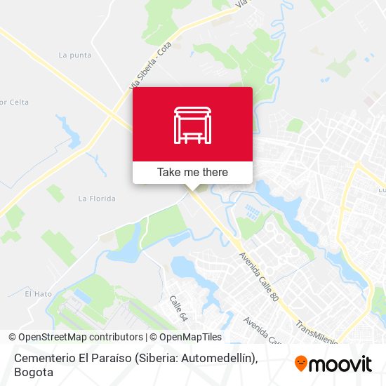 Mapa de Cementerio El Paraíso (Siberia: Automedellín)