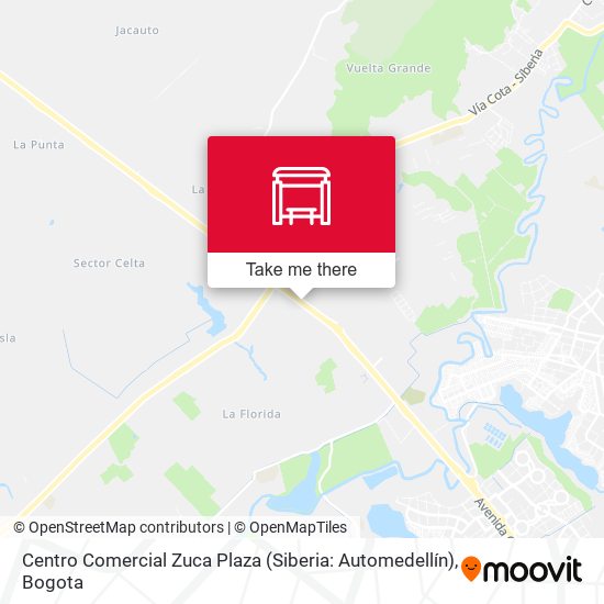 Mapa de Centro Comercial Zuca Plaza (Siberia: Automedellín)