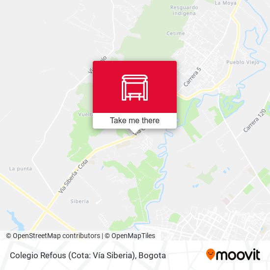 Colegio Refous (Cota: Vía Siberia) map