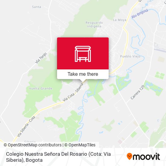 Colegio Nuestra Señora Del Rosario (Cota: Vía Siberia) map