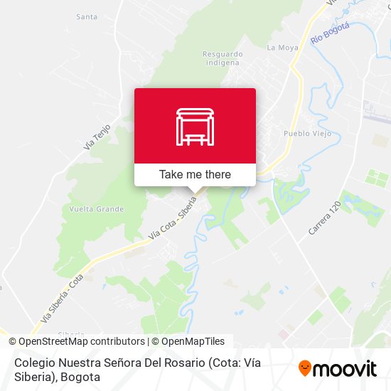 Colegio Nuestra Señora Del Rosario (Cota: Vía Siberia) map