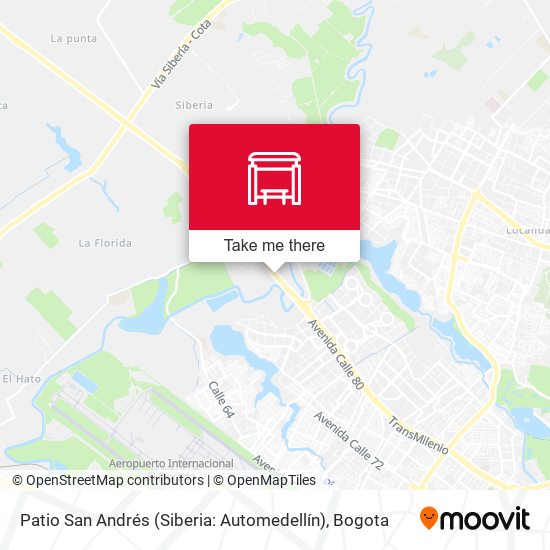Patio San Andrés (Siberia: Automedellín) map