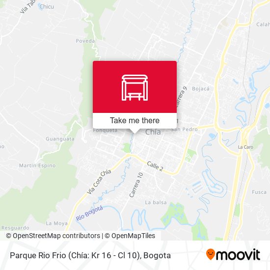 Parque Rio Frio (Chía: Kr 16 - Cl 10) map