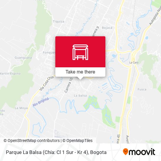 Parque La Balsa (Chía: Cl 1 Sur - Kr 4) map