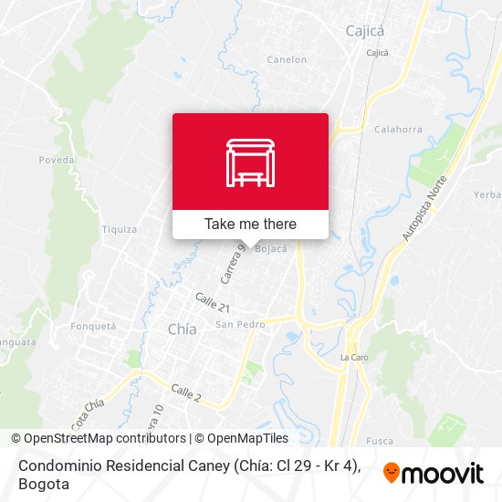 Condominio Residencial Caney (Chía: Cl 29 - Kr 4) map