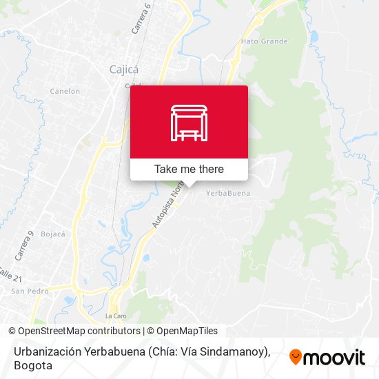 Urbanización Yerbabuena (Chía: Vía Sindamanoy) map