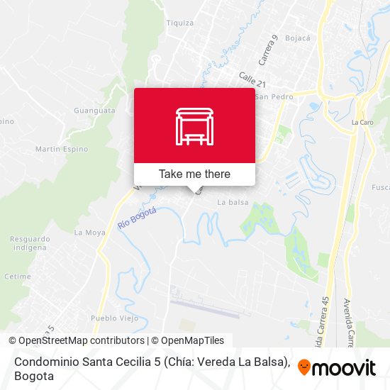 Condominio Santa Cecilia 5 (Chía: Vereda La Balsa) map