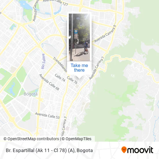 Mapa de Br. Espartillal (Ak 11 - Cl 78) (A)
