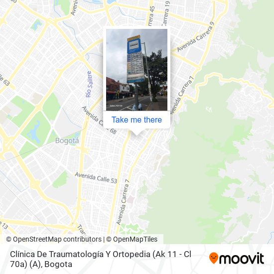 Clínica De Traumatología Y Ortopedia (Ak 11 - Cl 70a) (A) map