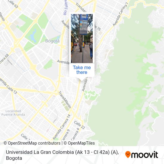 Universidad La Gran Colombia (Ak 13 - Cl 42a) (A) map