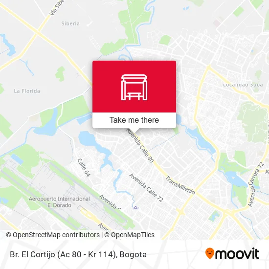 Br. El Cortijo (Ac 80 - Kr 114) map