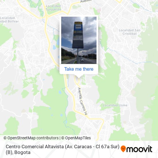 Mapa de Centro Comercial Altavista (Av. Caracas - Cl 67a Sur) (B)