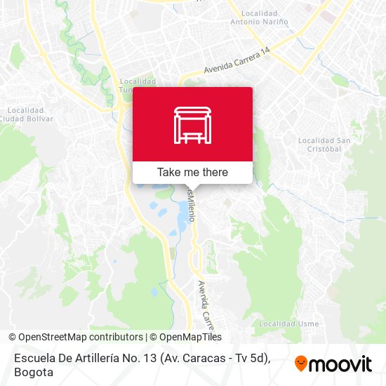 Escuela De Artillería No. 13 (Av. Caracas - Tv 5d) map